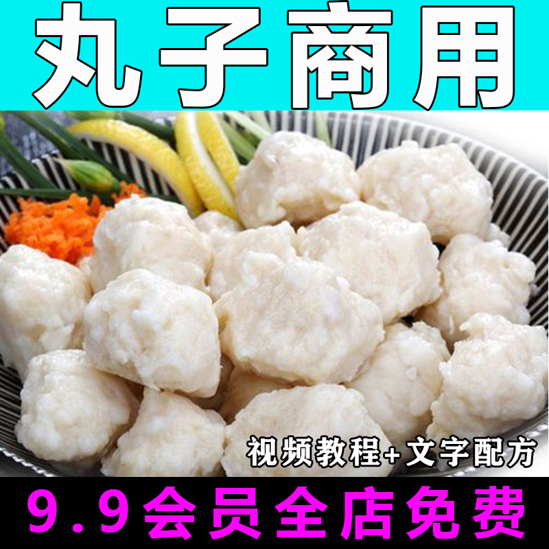 丸子配方技术视频教程商用的做法怎么做肉丸小吃制作教学餐饮开店